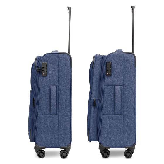 Redolz Essentials 12 THREE SET 4 ruote Set di valigie 3 pezzi espandibile