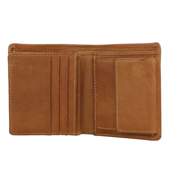 Greenburry Tornado Portafoglio Protezione RFID Pelle 9 cm