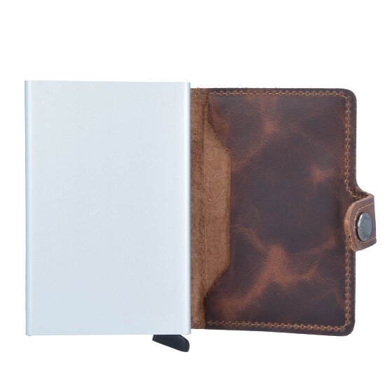 Secrid Miniwallet Vintage Custodia per carte di credito Portafoglio RFID in pelle 6,5 cm