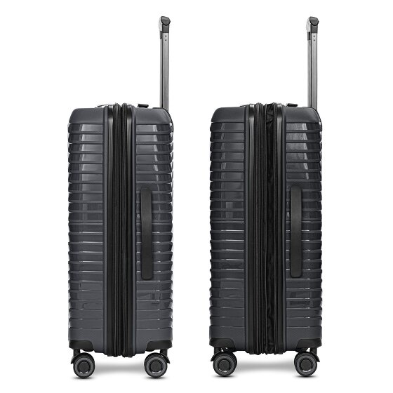 Stratic Shine 4 ruote Set di valigie 3 pezzi con piega di espansione