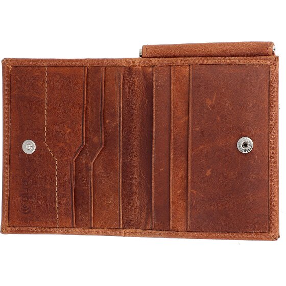 Mika Portafoglio RFID in pelle 11 cm con fermasoldi Mika Portafoglio RFID in pelle 11 cm con fermasoldi