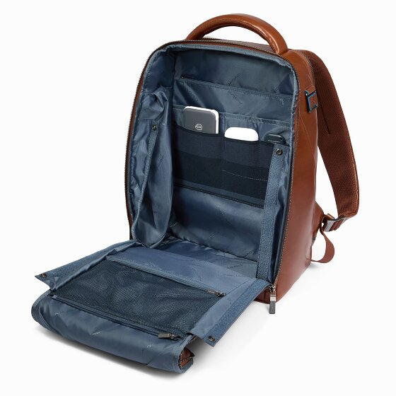 Piquadro Blue Square Zaino da giorno Protezione RFID Pelle 39 cm Scomparto per laptop