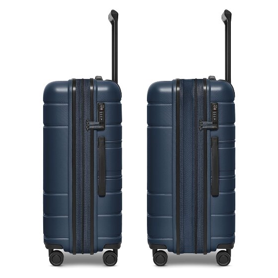 Redolz Essentials 11 4 ruote Set di valigie 3 pezzi con piega di espansione