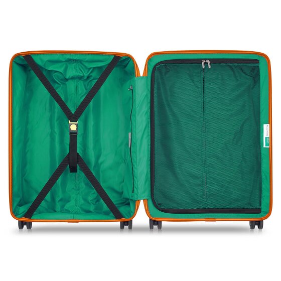 Delsey Paris x United Colors of Benetton Fabrica Set di valigie a 4 ruote 3 pezzi.