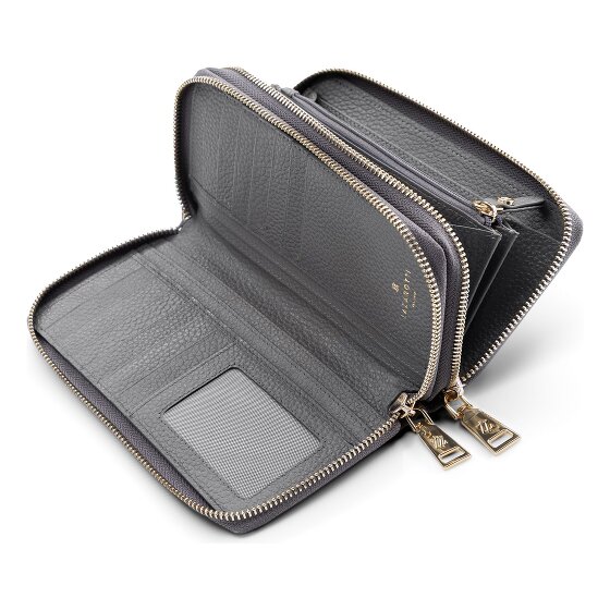 Lazarotti Bologna Leather XL Portafoglio con doppia zip in pelle RFID 20 cm