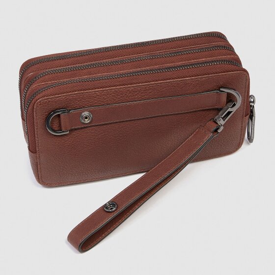Piquadro Cronus Borsa da toilette Vera Pelle 19.5 cm