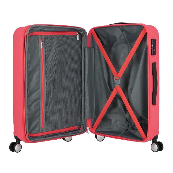 American Tourister Summer Square 4 ruote Carrello 67 cm con piega di espansione