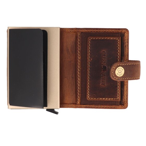 Greenburry Vintage Portafoglio Protezione RFID Pelle 7.5 cm