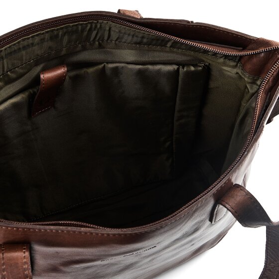 Greenburry Newport Borsa a spalla Vera Pelle 33 cm Vano porta PC