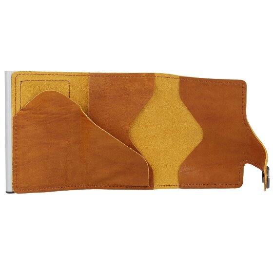 Tru Virtu Click & Slide Natural Custodia per carta di credito Pelle 7 cm