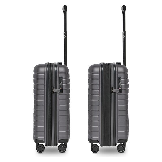 Pactastic Collection 04 THE CABIN + 4 ruote Trolley cabina S 55 cm espandibile