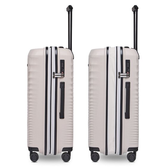 Farmhood Eco Edition 4 ruote Set di valigie 3 pezzi con piega di espansione
