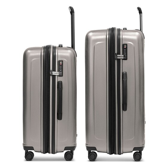 Redolz Essentials 14 4 ruote Set di valigie 2 pezzi con piega di espansione