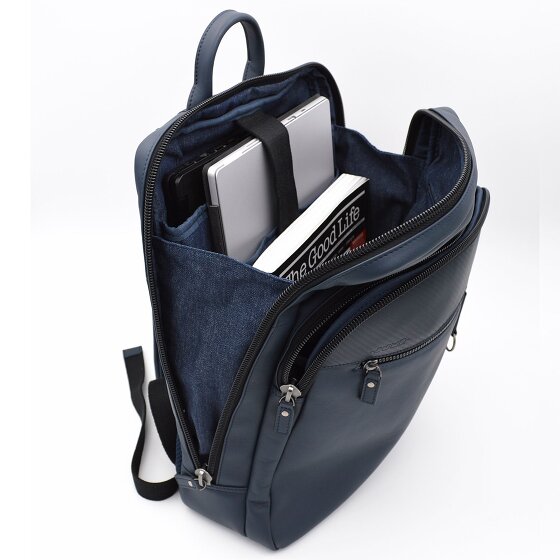 Jump Zaino Boston 39 cm in pelle con scomparto per laptop Jump Zaino Boston 39 cm in pelle con scomparto per laptop