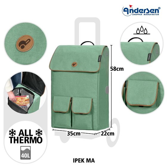 Andersen Shopper Royal Shopper Ipek Ma Carrello della spesa 58 cm Andersen Shopper Royal Shopper Ipek Ma Carrello della spesa 58 cm