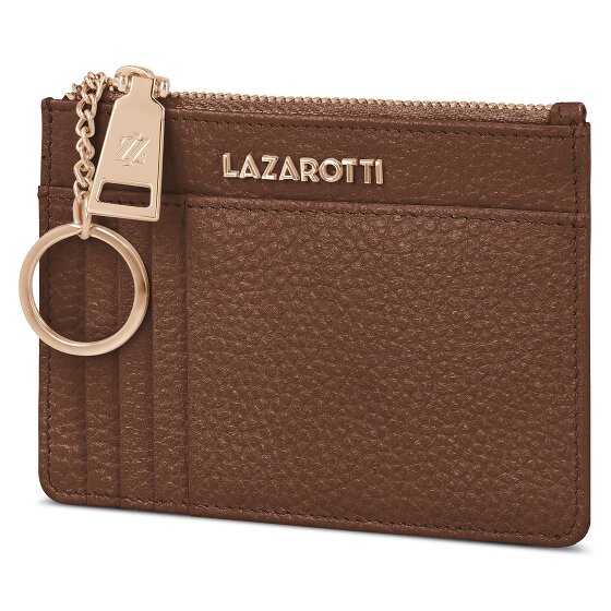 Lazarotti Bologna Portachiavi in pelle 11,5 cm con scomparto per air tag