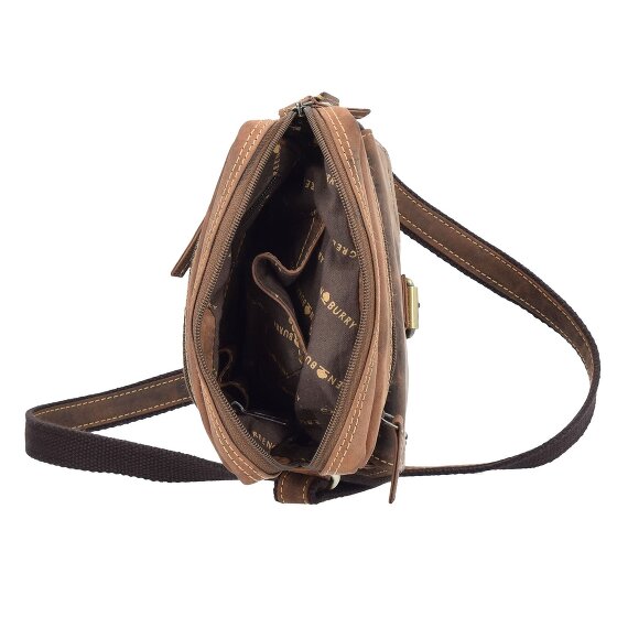 Greenburry Borsa a tracolla vintage in pelle 20 cm