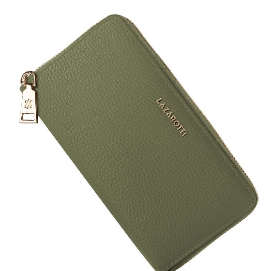 Lazarotti Portafoglio Bologna XL con zip in pelle 19 cm
