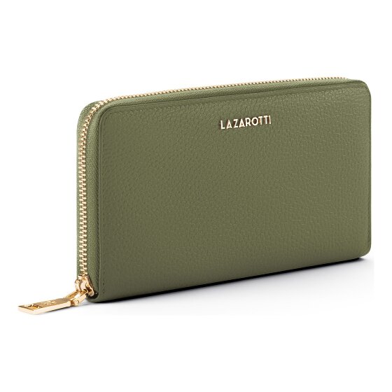 Lazarotti Portafoglio Bologna XL con zip in pelle 19 cm