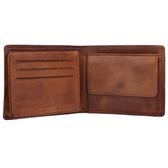 Jack Kinsky Portafoglio Nelson RFID in pelle 13 cm