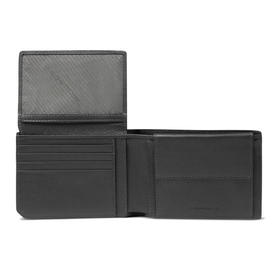Piquadro Russel Portafoglio Protezione RFID Vera Pelle 13 cm