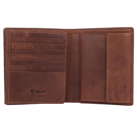 Esquire Dallas Portafoglio Protezione RFID Pelle 12 cm