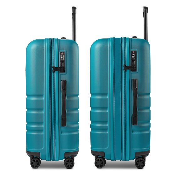 Redolz Pro ABS 4 ruote Set di valigie 3 pezzi espandibile