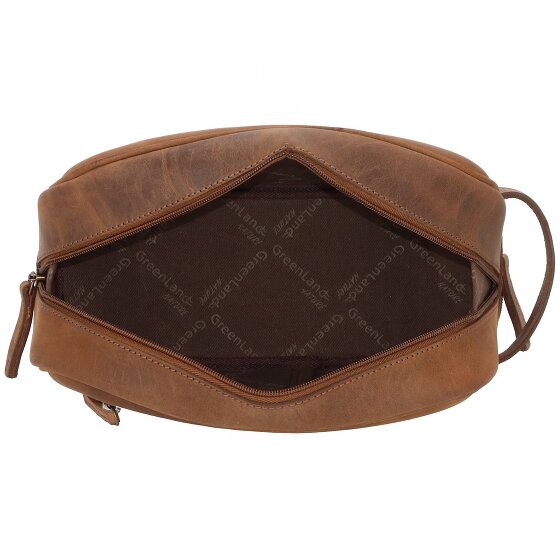 Greenland Nature Montenegro Borsa da toilette Pelle 24 cm