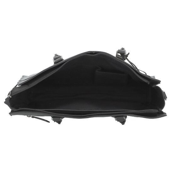 Greenburry Pure Black Borsa a tracolla Pelle 40 cm Scomparto per laptop