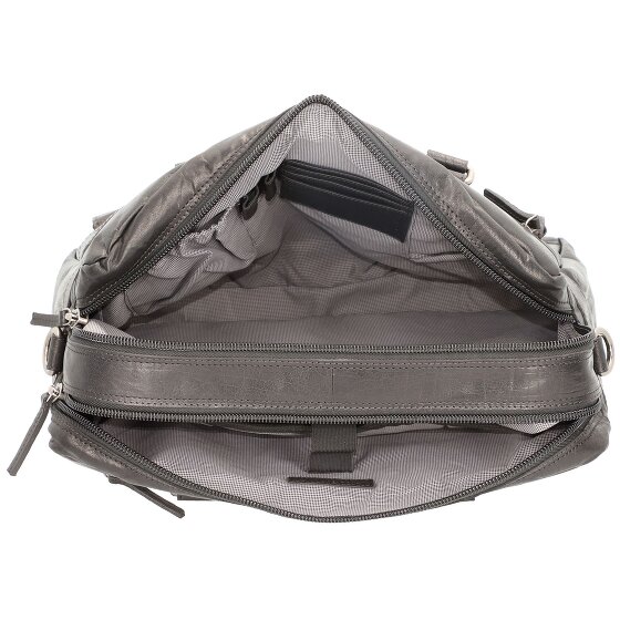 Spikes & Sparrow Cartella in pelle con scomparto per laptop da 41 cm