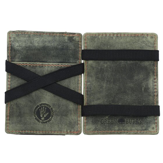 Greenburry Portafoglio magico vintage RFID in pelle 10 cm