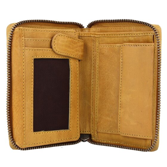 Greenburry Portafoglio in pelle lavata vintage 10 cm