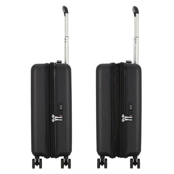 American Tourister Dynabelt 4 ruote Carrello della cabina 55 cm con piega di espansione