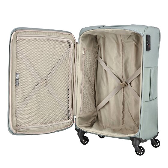 Samsonite Set di valigie Anafi a 4 ruote, 3 pezzi con piega elastica, super leggero