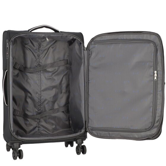 d&n Travel Line 9204 4 ruote Set di valigie 3 pezzi con piega di espansione