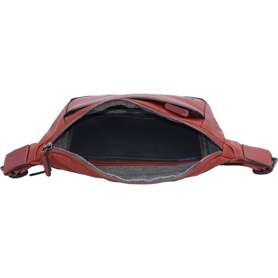 Piquadro Marsupio quadrato nero in pelle 31 cm
