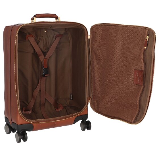 The Bridge Viaggio Trolley da cabina a 4 ruote in pelle 53 cm