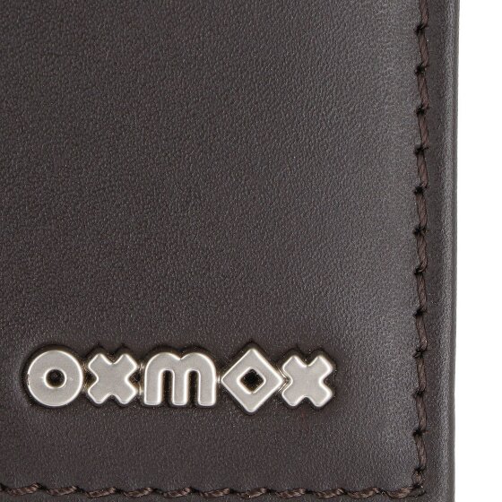 oxmox Leather Portafoglio Protezione RFID Vera Pelle 11 cm