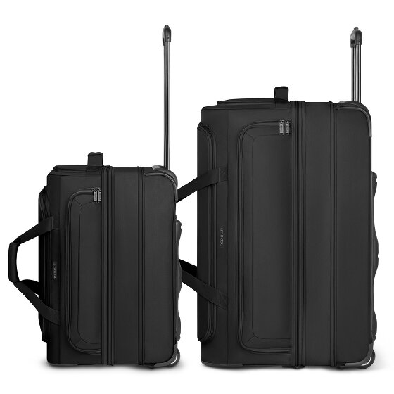 Redolz Set di borse da viaggio a 2 ruote Duffle Essentials 2 pz. M+L con piega elastica