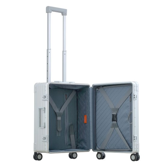 Aleon Trolley cabina Traveler Domestic a 4 ruote in alluminio, 55 cm