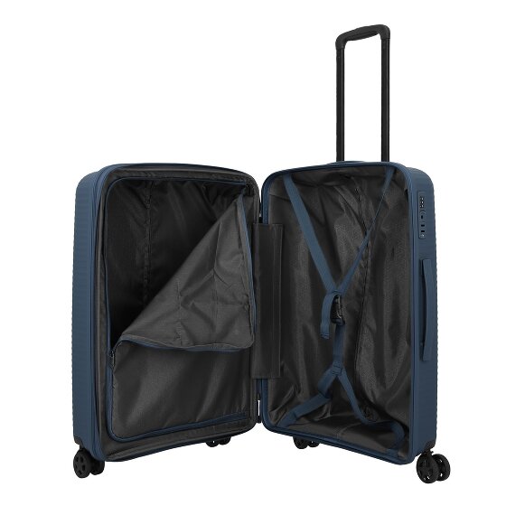 Travelite Air Stripe 4 ruote Set di valigie 3 pezzi con piega di espansione