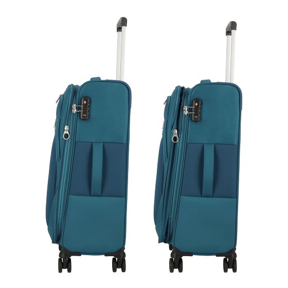 American Tourister Deep Dive 4 ruote Set di valigie 3 pezzi con piega di espansione
