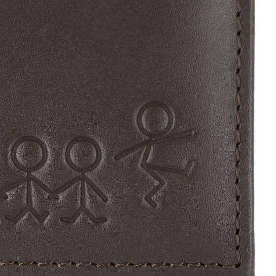 oxmox Leather Portafoglio Protezione RFID Vera Pelle 11 cm