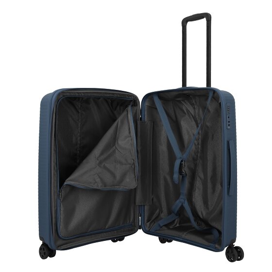 Travelite Air Stripe 4 ruote Set di valigie 3 pezzi con piega di espansione Travelite Air Stripe 4 ruote Set di valigie 3 pezzi con piega di espansione
