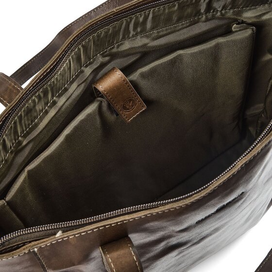 Greenburry Newport Borsa a spalla Vera Pelle 33 cm Vano porta PC