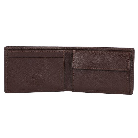 Braun Büffel Portafoglio Prato RFID in pelle 10 cm