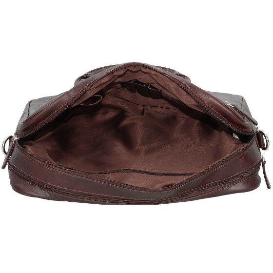 Dermata Cartella in pelle con scomparto per laptop da 40 cm