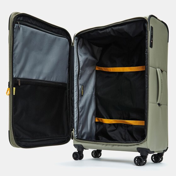 Mandarina Duck Eco Coated 4 ruote Carrello L 78 cm con piega di espansione