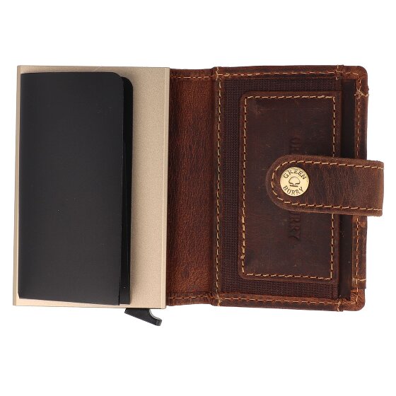 Greenburry Vintage Portafoglio Protezione RFID Pelle 7.5 cm