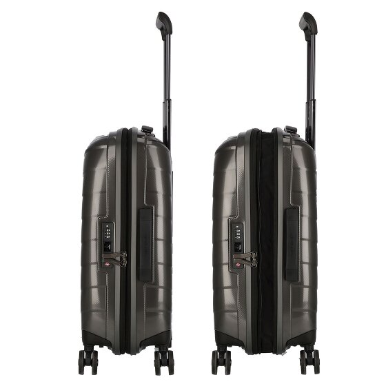 Samsonite Attrix 4 ruote Carrello della cabina 55 cm con piega di espansione